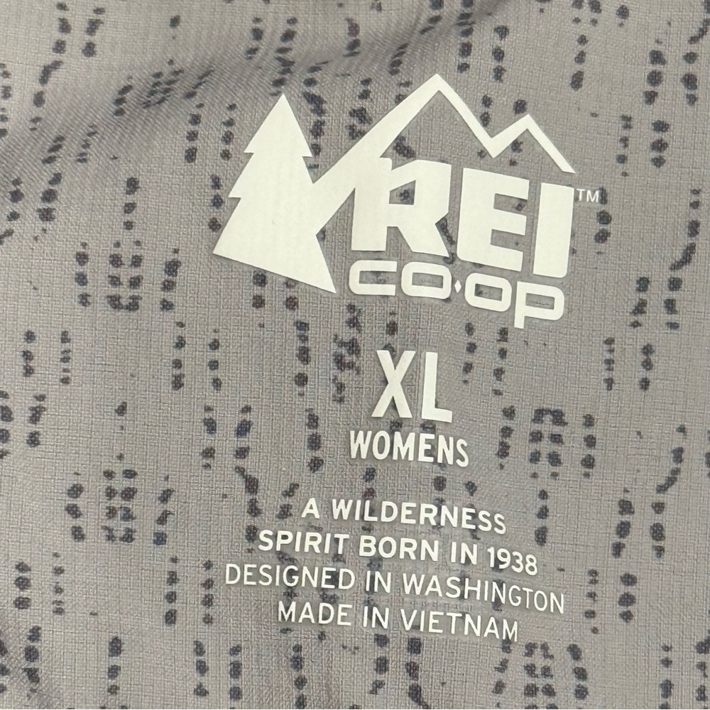 REI Co-op Women's Gray Patterned Shirt XL